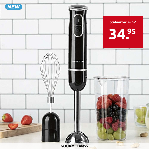 GOURMETmaxx Stabmixer 2-in-1