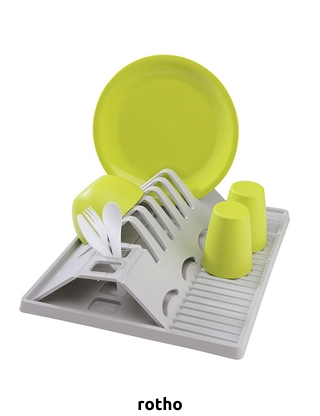 Rotho Geschirrabtropfer, zusammenklappbar