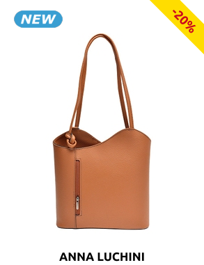 ANNA LUCHINI Handtasche / Rucksack, cognac