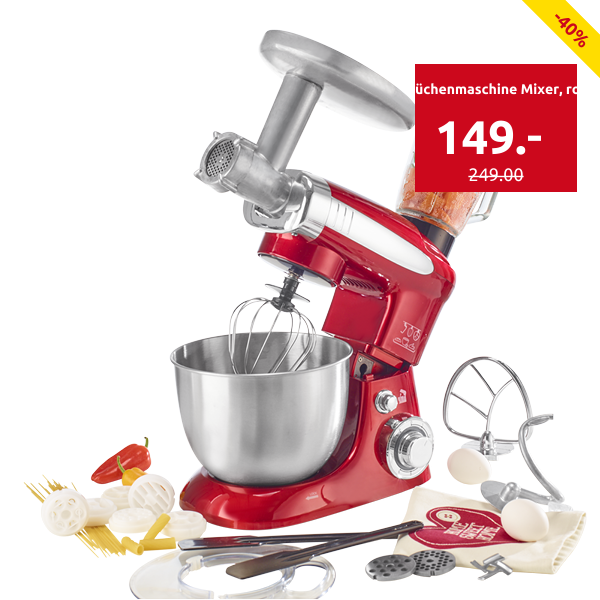 Küchenmaschine Mixer, rot