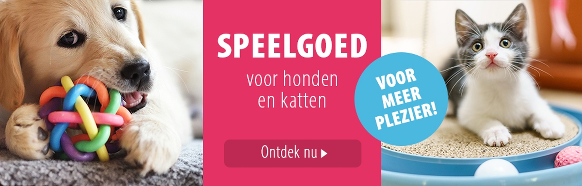 Speelgoed voor honden en katten!