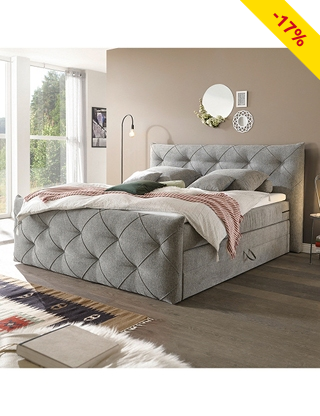Boxspringbett «Tarra», 180 x 200 cm