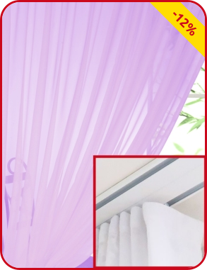 Vorhang «Clic», lila, 140 x 240 cm