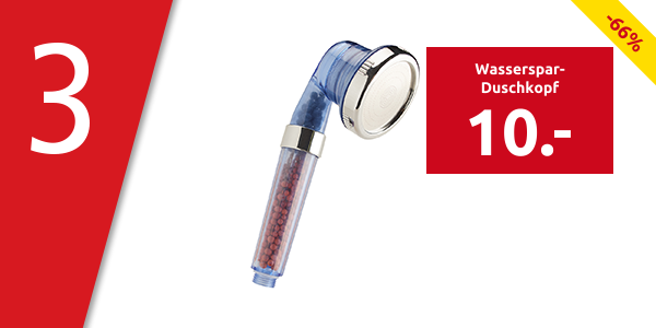 Wasserspar-Duschkopf «Koreanischer Stil 3-in-1»