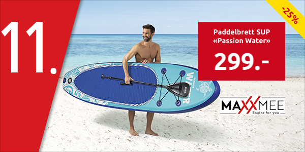 Paddelbrett SUP «Passion Water», L 300 cm, blau