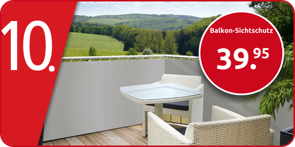 Balkon-Sichtschutz, grau