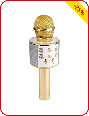 Karaoke-Mikro mit Lautsprecher, Bluetooth