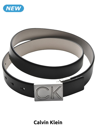 Calvin Klein Gürtel aus Rindsleder, schwarz