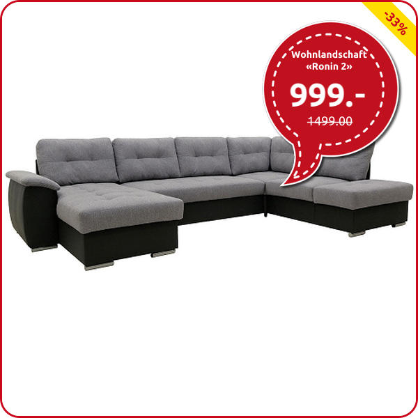 Wohnlandschaft «Ronin 2» mit Gästebettfunktion