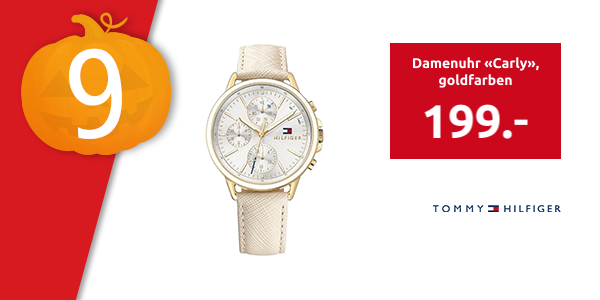 TOMMY HILFIGER Damenuhr «Carly», goldfarben