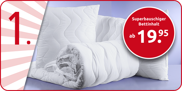 Superbauschiger Bettinhalt mit Mikrofaser-Bezug
