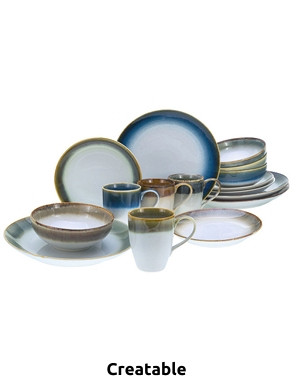 CreaTable Tafelservice «Cascade», 16-teiliges Set für 4 Personen