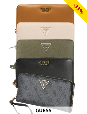 GUESS Portemonnaie «Laurel», schwarz