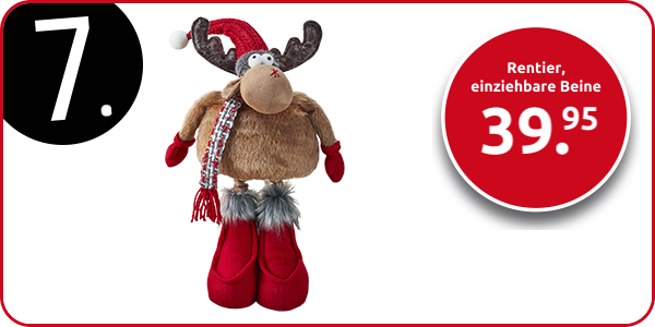 Rentier, einziehbare Beine, max. 67 cm