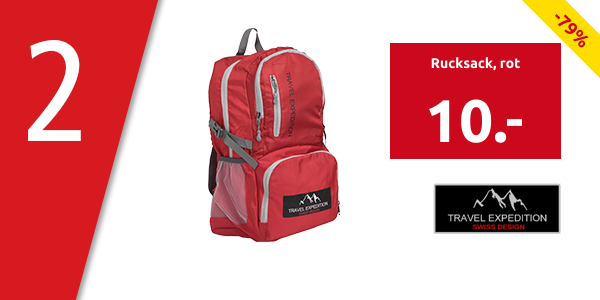 Travel Expedition Rucksack, rot