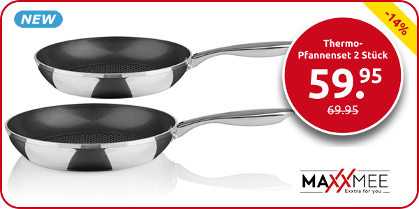 Maxxmee Thermo-Pfannenset 2 Stück