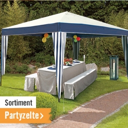 Sortiment Partyzelte