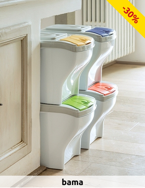 Recycling-Eimer «Poker», Set, 4 Stück