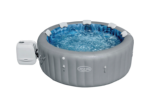 Aufblasbarer Whirlpool Bestway® LAY-Z-SPA® Whirlpool Santorini HydroJet Pro™ mit Massagesystem, 10 HydroJet™-Düsen, 180 AirJet™, Frostwächter und Erdungs-Erkennungssystem grau