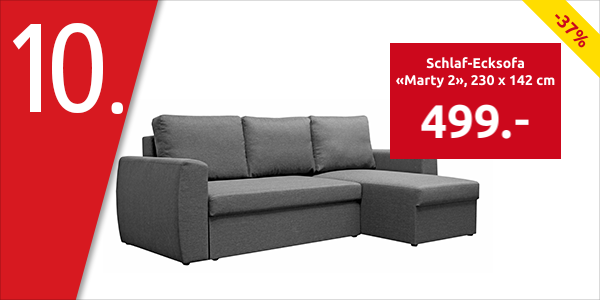 Schlaf-Ecksofa «Marty 2», 230 x 142 cm