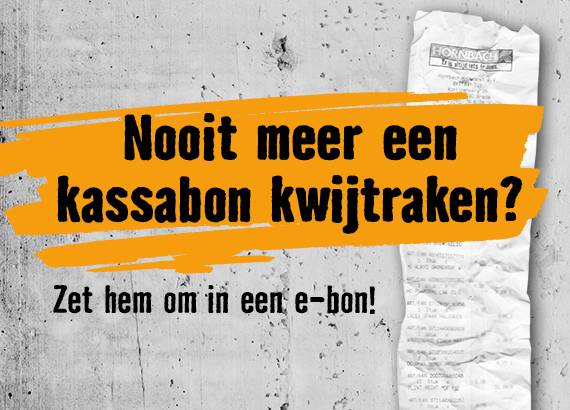 Je bonnetje altijd digitaal? . HORNBACH