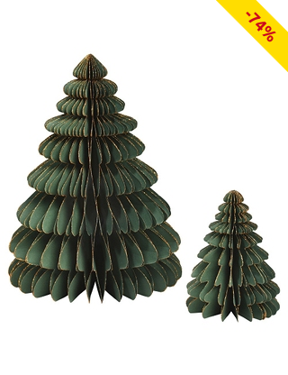 Tannenbäume aus Karton, 2er-Set, 1 gross + 1 klein