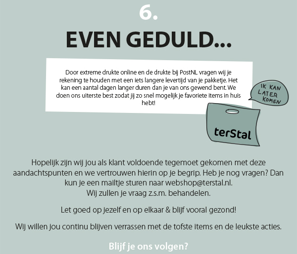 Even geduld...