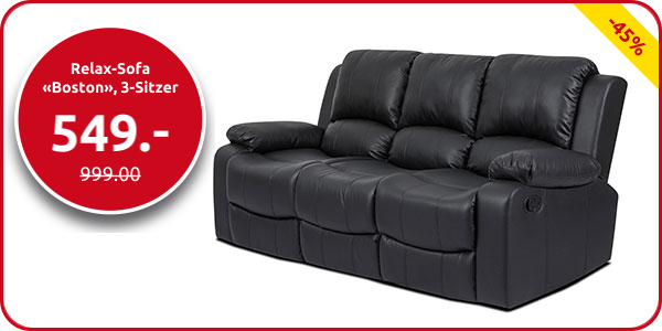 Relax-Sofa «Boston», 3-Sitzer