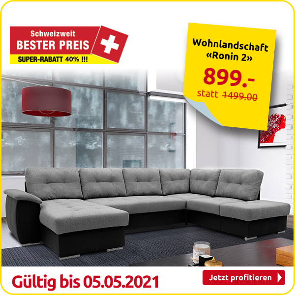 Wohnlandschaft «Ronin 2» mit Gästebettfunktion