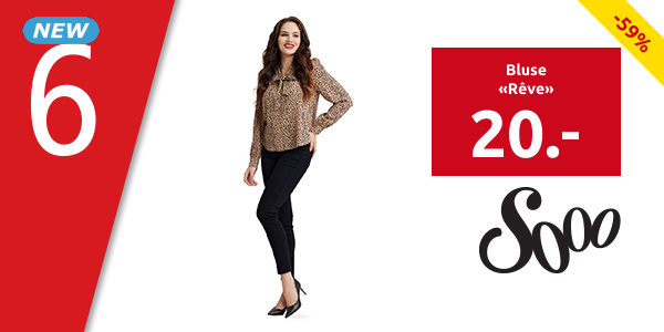 Bluse «Rêve», taupe/schwarz