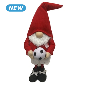 Wichtel «Fussball», 12 x 42 x 13 cm, rot