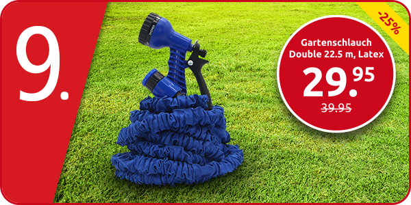Gartenschlauch Double 22.5 m, Latex
