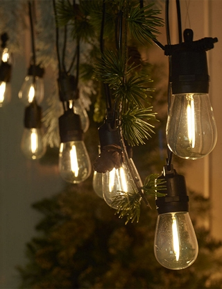 Solar Lichtkette, 10 Glühlampen