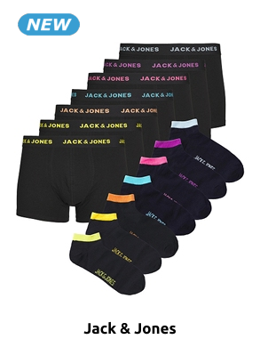 JACK&JONES Boxers + Sneakersocken, 7er-Pack, schwarz