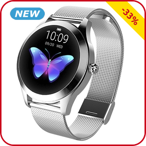 Smartwatch, silberfarben