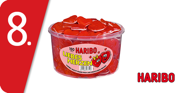 Haribo Liebes-Herzen Dose, 1,2 kg