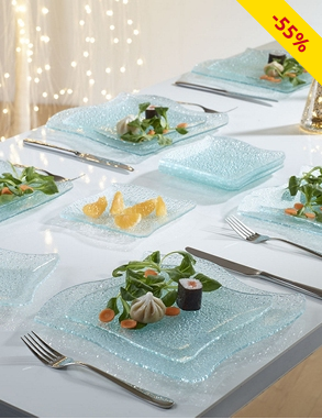 Tellerset «Oceana», 18-teilig