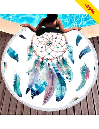 Strandtuch rund «Traumfänger»,  Ø 150 cm