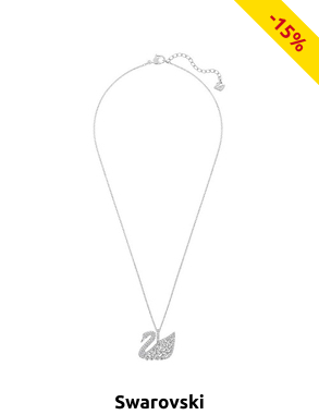 Swarovski Damenhalskette Schwan, silberfarben