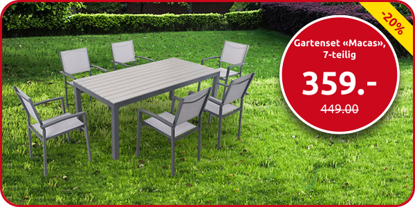 Gartenset «Macas», 7-teilig