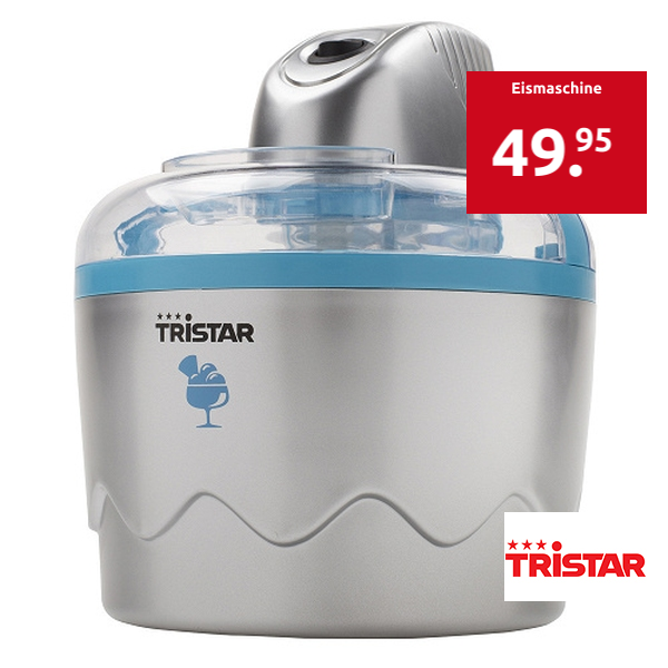 TRISTAR Eismaschine, für Joghurt-, Sahne- und Wasserglace