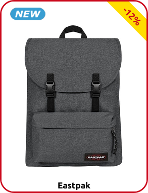 Eastpack Rucksack, mit Oberseitenöffnung, grau meliert