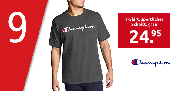 Champion T-Shirt, sportlicher Schnitt, grau
