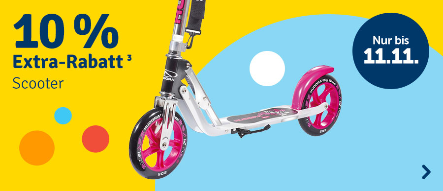 10% Extra-Rabatt³ auf Scooter - Nur bis 11.11.