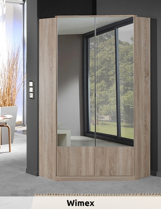 Eckschrank «Mage», B 95 x H 198 x T 95 cm, Dekor eiche