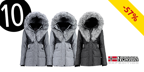 Geographical Norway Damenparka Bunky Lady, anthrazit