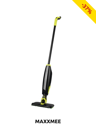 Mop 2-in-1 «Akku-Spraymopp», saugt & sprüht, grün/schwarz