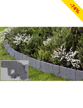 Beetumrandungen in Stein-Optik, 10 Stück