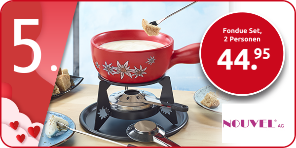 Nouvel Fondue Set «Edelweiss», 2 Personen