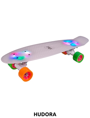 HUDORA Skateboard «Rainglow», mit LEDs